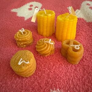 Cute food decorative candles